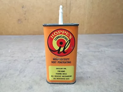 Vintage Hoppes Gun Cleaning Firearm Oil Can Advertising Hunting High Viscosity  • $8