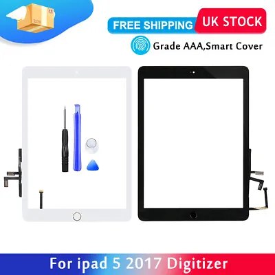 For 2017 IPad 5 A1822 A1823 Screen Touch Replacement Front Digitizer Genuine IC • £10.99