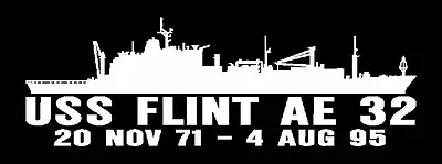 USS FLINT AE 32 Silhouette Decal U S Navy USN Military • $9.99