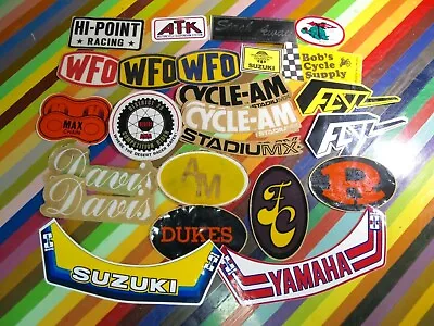 Vtg 1970s 1980s Motocross Sticker - Davis WFO ATK Hi-Point Visor Hodaka + • $15