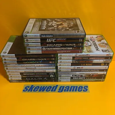 $22.22 • Buy Lot Of 25 Xbox 360 Games Microsoft Game Bundle Assassins Creed Halo Call Of Duty