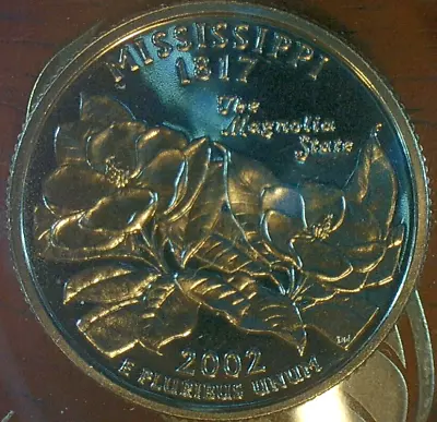 Summer Sale-united States-unc. 2002 S Mississippi Proof State Quarter Km# 335 • $4.44