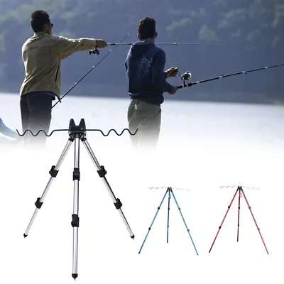 Portable Fishing Bracket Tripod With Spike Ensure Stability On Any Ground • $39.72