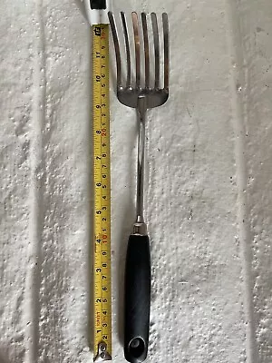 Vintage Ecko Pastry Fork Stainless Steel With Black Wooden Handle • $18