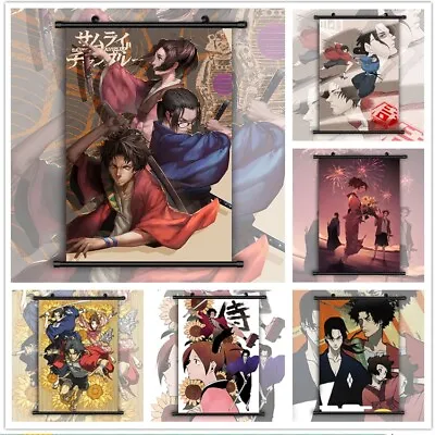 Samurai Champloo Mugen Jin Kasumi  HD Canvas Print Wall Poster Scroll Room Decor • $2.88