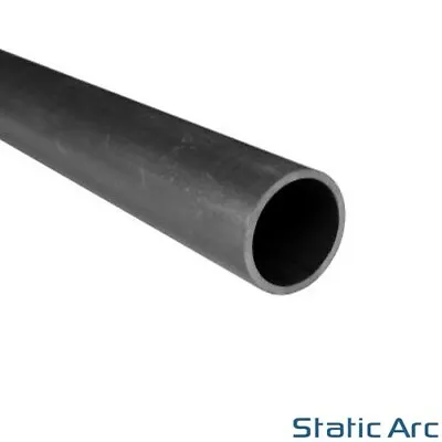 MILD STEEL ROUND TUBE HOLLOW CIRCULAR METAL PIPE SECTION 21-76mm DIA / 1m LENGTH • £12.99