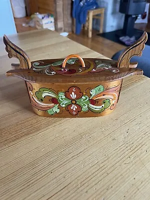 Nice Rosemaled Norwegian Tine Box • $75