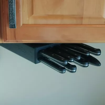 Under-Cabinet-Swinger Knife Storage Block With Magnetic Slots 8001 The Swinger • $84