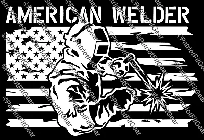 American WelderIron WorkerAmerican FlagMillwrightMechanicCustom Vinyl Decal • $5.95