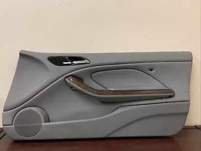2000-2006 BMW E46 330ci Coupe Left Front Drivers Door Panel Gray Leather OEM • $99.99