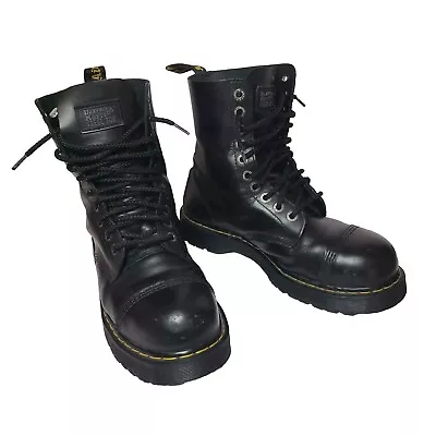 Dr. Martens 10966 8761 BXB Steel Toe 10-Eye UK 10 US Mens 11 Goth Punk Doc Boots • $169