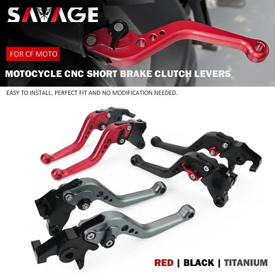 CNC Short Brake Clutch Levers For CF MOTO 250SR 300SS 300 SR 300NK 2022 2023 • $31.24