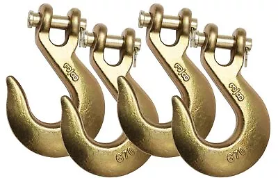 4Pk 3/8  Clevis Slip Hook 6600 # WLL G70 Tow Chain Hook For Truck Trailer • $26.99