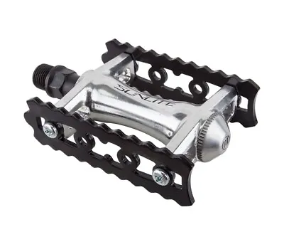 Bicycle Pedals Track 9/16 Alloy Pair Black/silver • $25