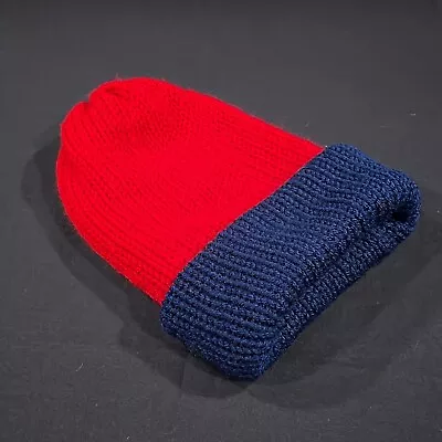 Adult Handmade Double Layered Knitted Super Mario Inspired Beanie Hat • $10.99