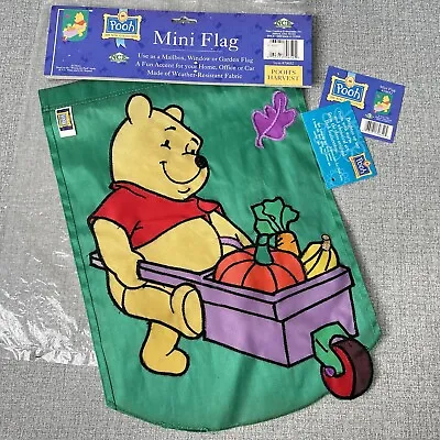 Disney Winnie The Pooh Mini Garden Flag Poohs Harvest Fall • $24.99
