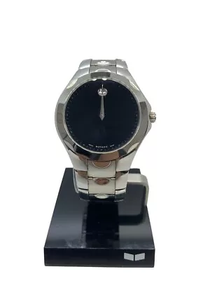 Movado Luno Swiss Made Black Museum Dial Stainless Steel Men's Watch • $199.99