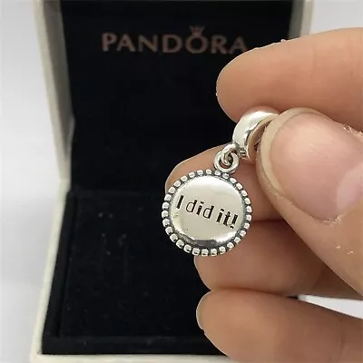 Pandora I Did It Dangle Charm Travel Pendant • $45