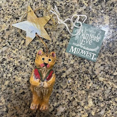 Pam Schifferl Midwest Cannon Ornament Teddy Bear Star Enchanted Winter’s Eve • $16.25