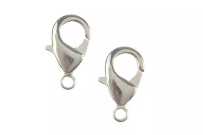 5 Or 10 Pcs Lobster Claws Clasp Silver/Rhodium- 9mm 12mm 15mm 21mm 23mm • $4.80