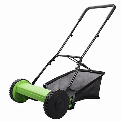 16-Inch Push Reel Lawn Mower Eco-Friendly Precision Steel Blades Adjustable • $79.99