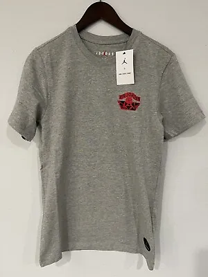 Jordan X Nina Chanel Abney Dark Grey Heather T-Shirt DO9805-063 Women’s Size XS • £53.19