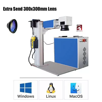 Autofocus Laser 50W Fiber Laser Marking Machine175x175+Extra 300x300mm Lens Send • £4149