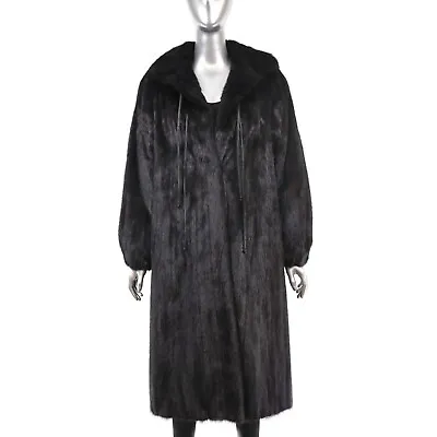 Ranch Mink Coat With Detachable Hood- Size L • $660