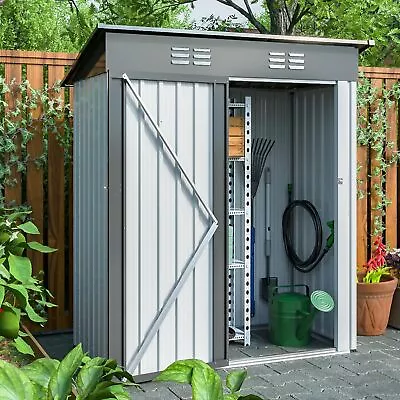 Outdoor Storage Shed 5 X 3FT Hinged Lockable Door Padlock & Punched Vents • $129.25