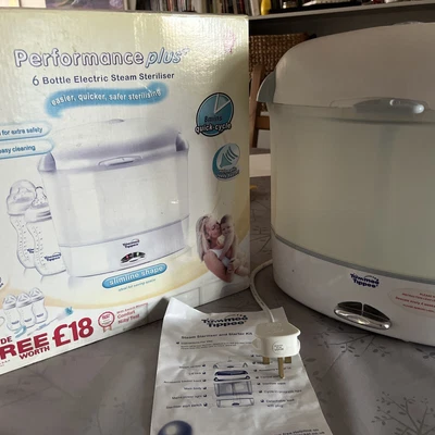 £8 • Buy Tommie Tippee, 6 Bottle,  Electric Steam Steriliser, Performance Plus, Slimline