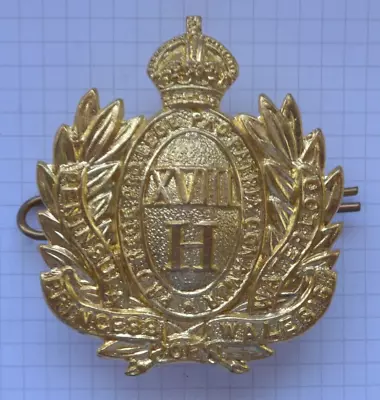 18th HUSSARS VICTORIA MARY PRINCESS OF WALES'S OWN BRASS CAP BADGE.  242 • £10.50