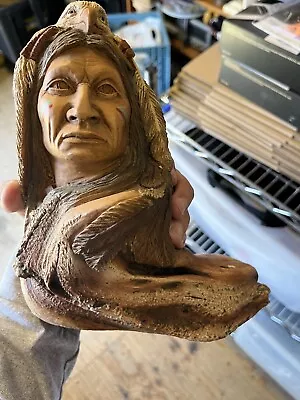 Mill Creek Studios Sculpture Indian Native American Eagle Stephen Herrero Statue • $50
