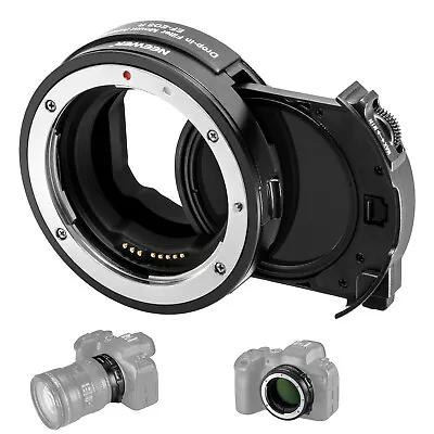 NEEWER EOS EF-RF Lens Adapter With Drop In Variable ND Filter ND3-ND500 • $156.99