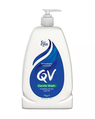 * Ego QV Gentle Wash Pump 1kg Soap Free Rehydrates Dry Skin • $23.56