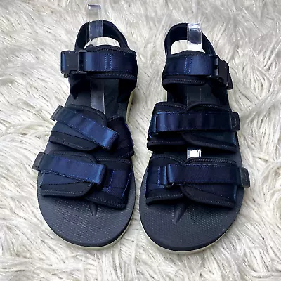 Suicoke Kisee-V Mens Sandals Size 10 Navy Blue Outdoor Nylon Vibram Sport SZ 12 • $75