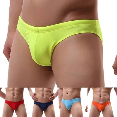 Mens Low Rise Swimwear Swim Briefs Bikini Shorts Underwear Beach Swimming Trunks • $11.72