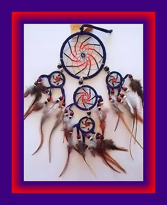 DreamCatcher LAKOTA MEDICINE Wheel Native American Beaded Dreamcatcher • $15.88