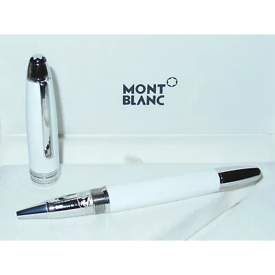 New* Montblanc Solitaire Tribute Mont Blanc LeGrand Rollerball Pen White 110600 • $1299.95