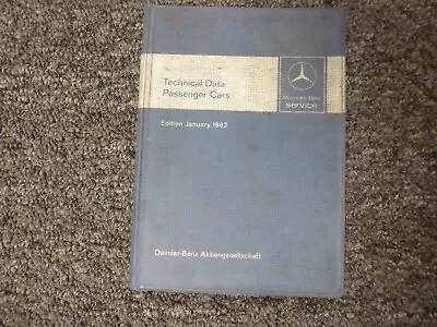 1983-1985 Mercedes Benz 280SL 280SLC 380SL Service Specifications Manual 1984 • $209.30