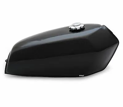 The San Bruno Cafe Racer Gas / Fuel Tank - Black - Motorcycle Fuel Retro Classic • $84.95