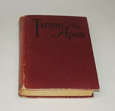 1914 Tarzan Of The Apes By Edgar Rice Burroughs Hardcover Book • $1.51