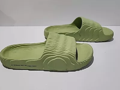 Adidas Adilette 22 Mens Size 12 UK Magic Lime Slides • $79.95