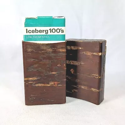 Fantastic Mid-Century Vintage Cherry Bark Cigarette Case • $28.45