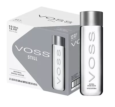 VOSS Premium Still Bottled Natural Water - BPA-Free - High Grade PET - Recyclabl • $32.89