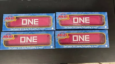 Atlas #3001147 ONE O 40' High-Cube Container -Set Of 4-  O Scale • $110