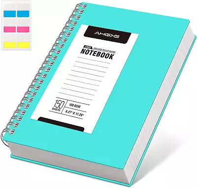 Spiral Notebook College Ruled Large Spiral Journal A4 Notebook 8.5 X 11 300 Pa • $26.24