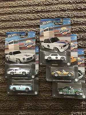 Hot Wheels Mercedes Corvette BMW Lamborghini & Porsche Vintage Racing Club • $19.99