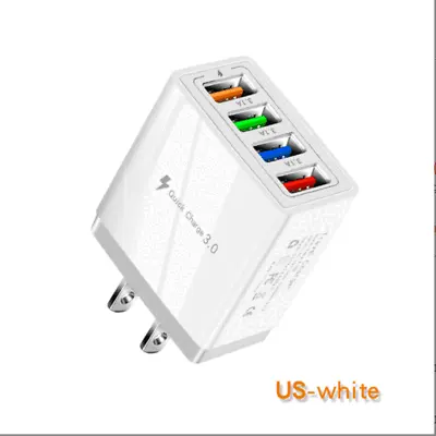 4 Port USB Wall Charger USB Fast Quick Charge QC 3.0 Power Adapter Plug US • $5.15