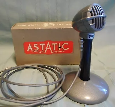 Vintage 1960's Astatic JT-30 Microphone CB Ham Radio Mic W/Box • $70