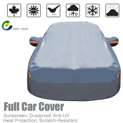 3L Full Car Cover For Outdoor Sun Dust Scratch Rain Snow Waterproof Breathable • $27.34
